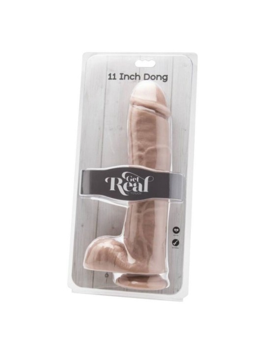 GET REAL - GODE 28 CM AVEC BILLES EN PEAU