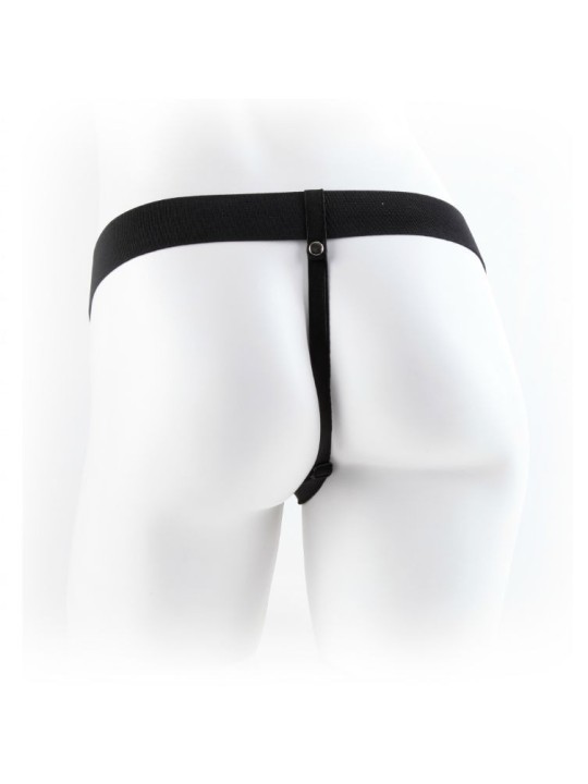 FETISH FANTASY SERIES - 11 STRAP-ON CREUX VIBRANT AVEC BILLES 27.9CM CHAIR