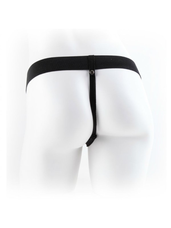 FETISH FANTASY SERIES - 11 STRAP-ON CREUX VIBRANT AVEC BILLES 27.9CM CHAIR