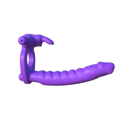 FANTASY C-RINGZ - SILICONE DOUBLE VIBRATOR RABBIT