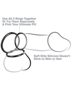 FANTASY C-RINGZ - SILICONE 3 ANNEAUX STAMINA SET