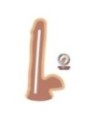 GET REAL - GODE DOUBLE DENSITÉ 17 CM BALLES PEAU