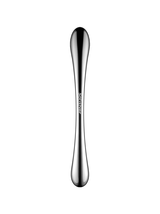 SATISFYER - COSMIC CREST 1 GODEMICHET DOUBLE EXTRÉMITÉ EN ACIER INOXYDABLE