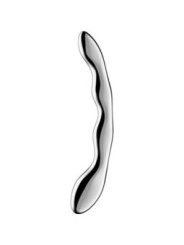 SATISFYER - COSMIC CREST 2 GODEMICHET DOUBLE EN ACIER INOXYDABLE