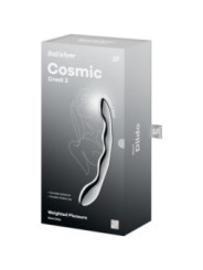 SATISFYER - COSMIC CREST 2 GODEMICHET DOUBLE EN ACIER INOXYDABLE
