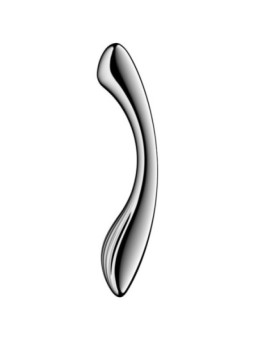 SATISFYER - PURE GRAVITY 1 GODEMICHET DOUBLE EXTRÉMITÉ EN ACIER INOXYDABLE