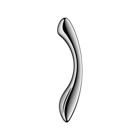 SATISFYER - PURE GRAVITY 1 GODEMICHET DOUBLE EXTRÉMITÉ EN ACIER INOXYDABLE