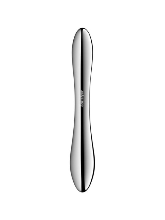 SATISFYER - PURE GRAVITY 1 GODEMICHET DOUBLE EXTRÉMITÉ EN ACIER INOXYDABLE