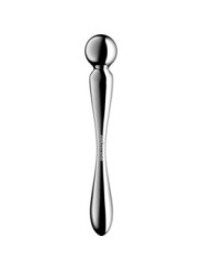 SATISFYER - STAR FORCE 2 GODEMICHET DOUBLE EN ACIER INOXYDABLE