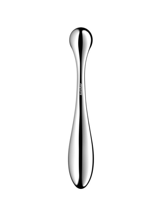 SATISFYER - STAR FORCE 4 GODEMICHET DOUBLE EN ACIER INOXYDABLE