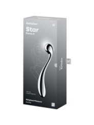 SATISFYER - STAR FORCE 4 GODEMICHET DOUBLE EN ACIER INOXYDABLE