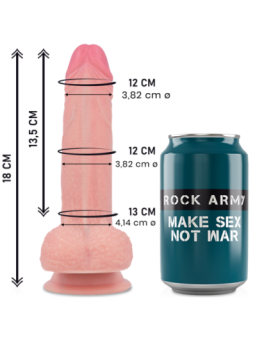 ROCKARMY - SILICONE LIQUIDE PREMIUM MUSTANG RÉALISTE 18 CM -O- 4.14 CM