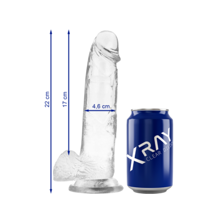 X RAY - BITE TRANSPARENTE AVEC BOULES 22 CM -O- 4.6 CM