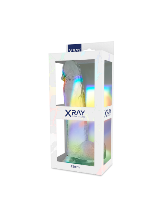 X RAY - BITE TRANSPARENTE AVEC BOULES 22 CM -O- 4.6 CM