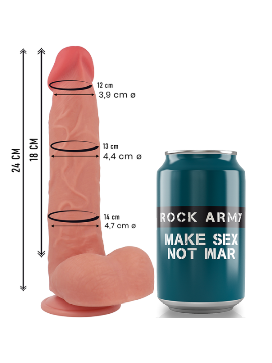 ROCKARMY - RAPTOR SILICONE LIQUIDE 24 CM -O- 4,4 CM