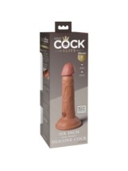 KING COCK - ELITE GODE RÉALISTE EN SILICONE 15.2 CM CARAMEL