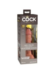 KING COCK - ELITE GODE RÉALISTE EN SILICONE 15.2 CM CARAMEL