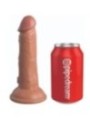 KING COCK - ELITE GODE RÉALISTE VIBRANT & SILICONE 15.2 CM CARAMEL