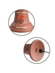 KING COCK - ELITE GODE RÉALISTE VIBRANT & SILICONE 15.2 CM CARAMEL