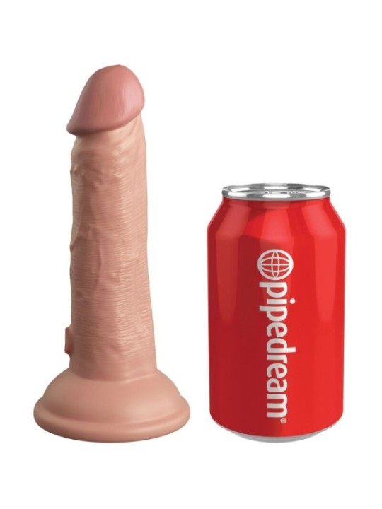 KING COCK - ELITE GODE RÉALISTE VIBRANT & SILICONE 15.2 CM