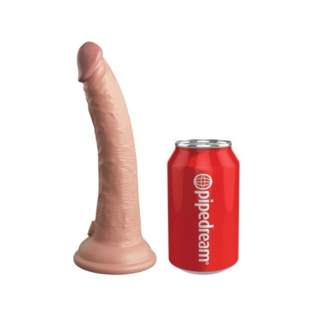 KING COCK - ELITE VIBRATEUR GODE RÉALISTE & TÉLÉCOMMANDE EN SILICONE 17.8 CM