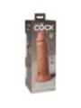 KING COCK - ELITE GODE RÉALISTE VIBRANT & SILICONE 20.3 CM CARAMEL