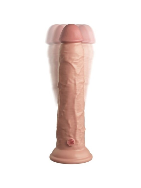 KING COCK - ELITE VIBRATEUR GODE RÉALISTE & TÉLÉCOMMANDE EN SILICONE 23 CM