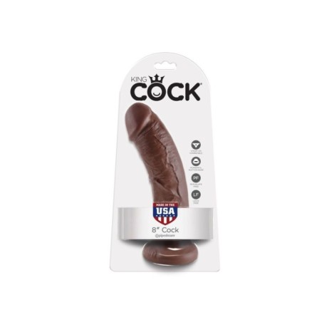 KING COCK - 8 GODE MARRON 20.3 CM