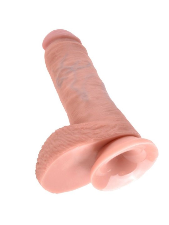 KING COCK - 8 CHAIR DE GODE AVEC BOULES 20.3 CM