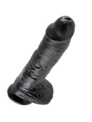 KING COCK - GODE NOIR AVEC BOULES 25.4 CM