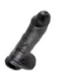 KING COCK - GODE NOIR AVEC BOULES 25.4 CM