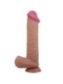 PRETTY LOVE - SÉRIE SLIDING SKIN GODE RÉALISTE AVEC VENTOUSE SLIDING SKIN MARRON 26 CM