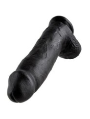 KING COCK - GODE NOIR AVEC BOULES 30.48 CM