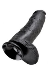 KING COCK - GODE NOIR AVEC BOULES 30.48 CM
