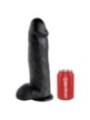 KING COCK - GODE NOIR AVEC BOULES 30.48 CM