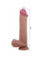 PRETTY LOVE - SÉRIE SLIDING SKIN GODE RÉALISTE AVEC VENTOUSE SLIDING SKIN MARRON 26 CM