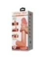 PRETTY LOVE - SÉRIE SLIDING SKIN GODE RÉALISTE AVEC VENTOUSE SLIDING SKIN MARRON 26 CM