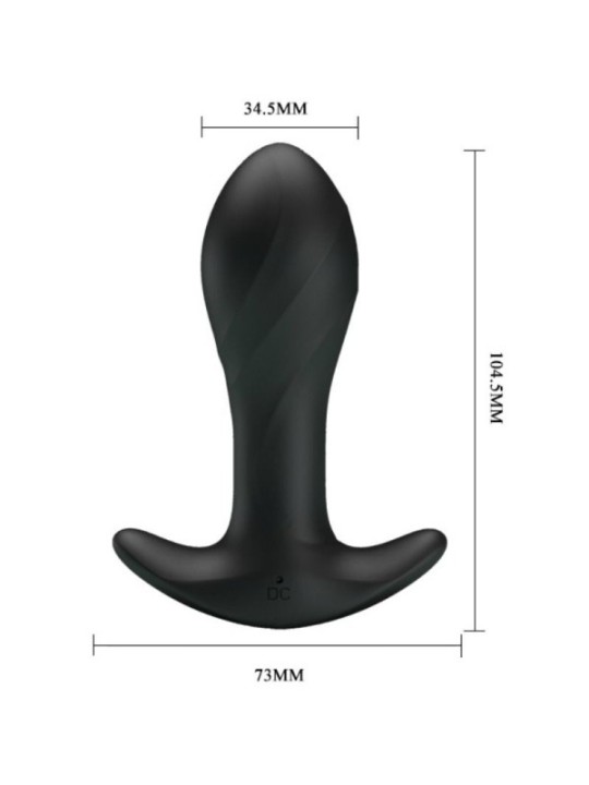 PRETTY LOVE - VIBRATEUR ANAL NOIR