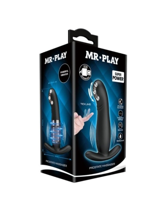MR PLAY - MASSEUR DE PROSTATE NOIR RECHARGEABLE