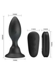 MR PLAY - PLUG ANAL AVEC TÉLÉCOMMANDE VIBRATION NOIRE