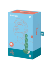 SATISFYER - VIBRATEUR LOLLI PLUG 2 PLUG VERT
