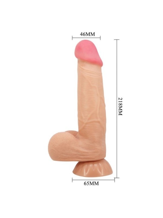 PRETTY LOVE - SÉRIE SLIDING SKIN GODE RÉALISTE AVEC VENTOUSE SLIDING SKIN 21,8 CM