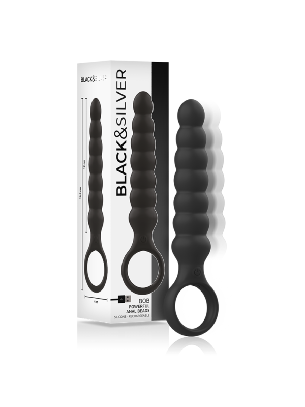 BLACK&SILVER - DILATATEUR ANAL PUISSANT EN SILICONE BOB