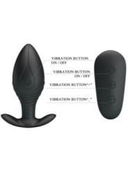 PRETTY LOVE - VIBRATEUR RECHARGEABLE REGINA ANAL PLUG NOIR