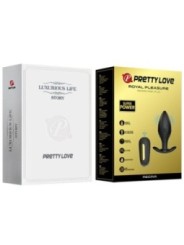 PRETTY LOVE - VIBRATEUR RECHARGEABLE REGINA ANAL PLUG NOIR
