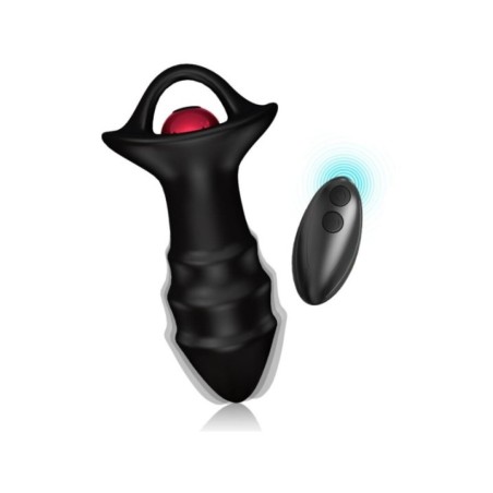 ARMONY - VIBRATEUR À DOIGTS KYLIN ET TÉLÉCOMMANDE DE PLUG ANAL NOIR