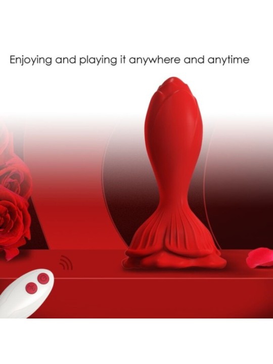 ARMONY - VIBRATEUR ROSE & PLUG ANAL PETITE TÉLÉCOMMANDE ROUGE