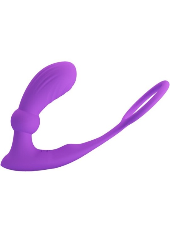 PRETTY LOVE - BAGUE WARREN ET VIBRATEUR ANAL VIOLET