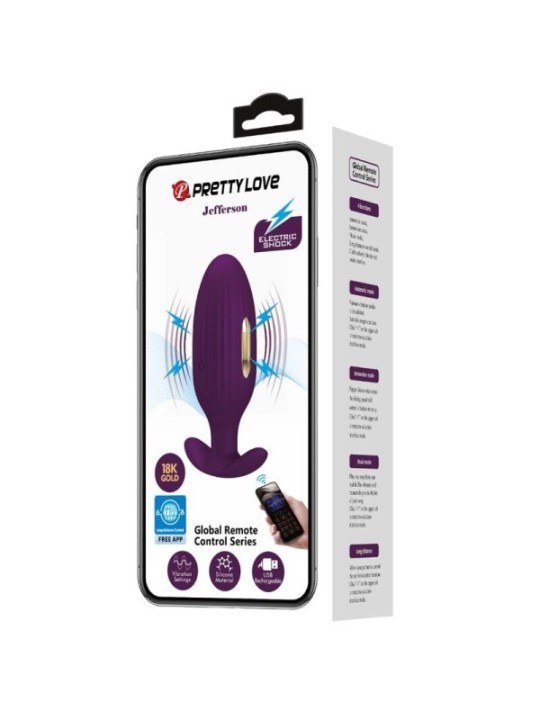 PRETTY LOVE - PLUG ANAL CONTRÔLÉ PAR APPLICATION JEFFERSON VIOLET