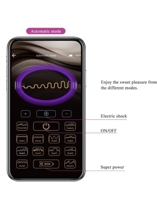 PRETTY LOVE - PLUG ANAL CONTRÔLÉ PAR APPLICATION JEFFERSON VIOLET